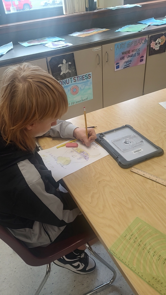 student drawing
