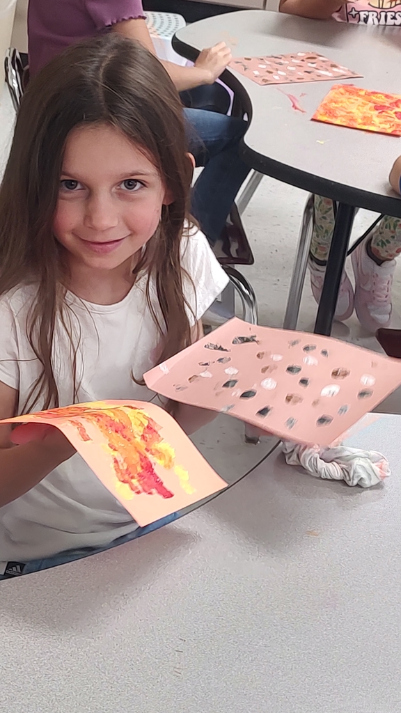 student with painting