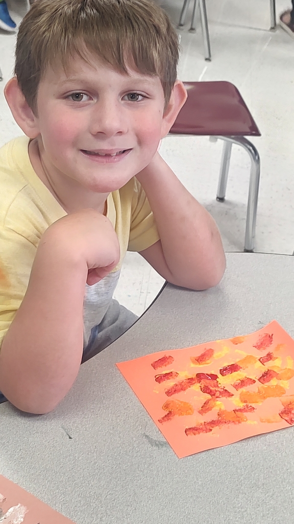 student with painting