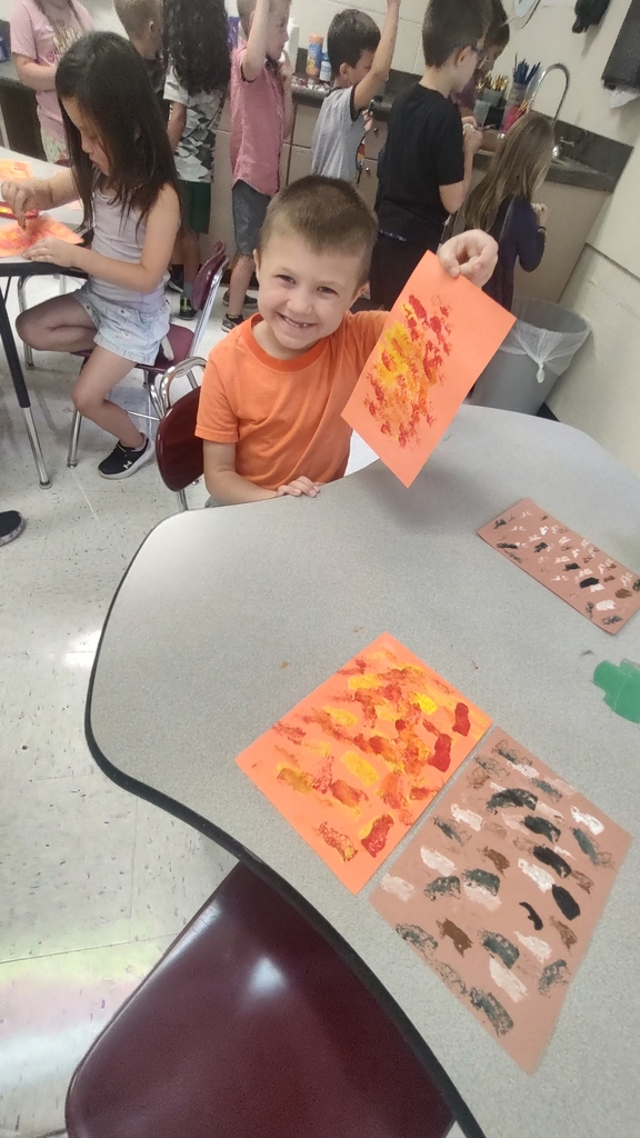 student with painting