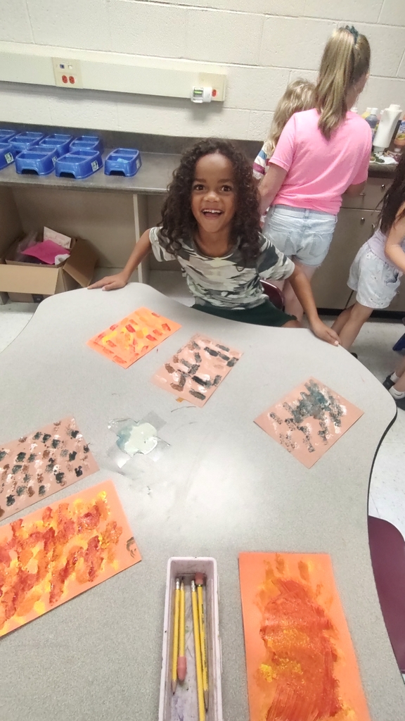 student with painting