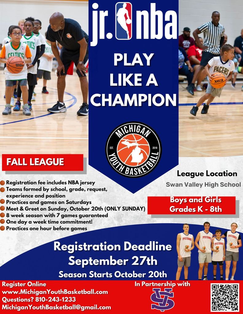 Junior NBA Fall League Flier