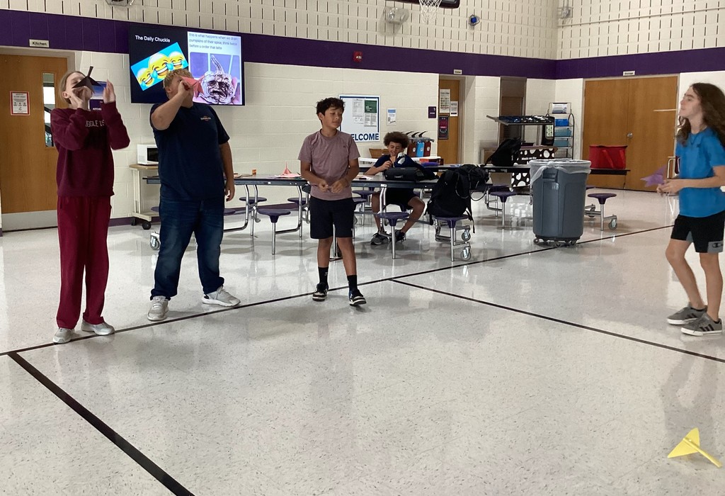 Testing our paper airplanes