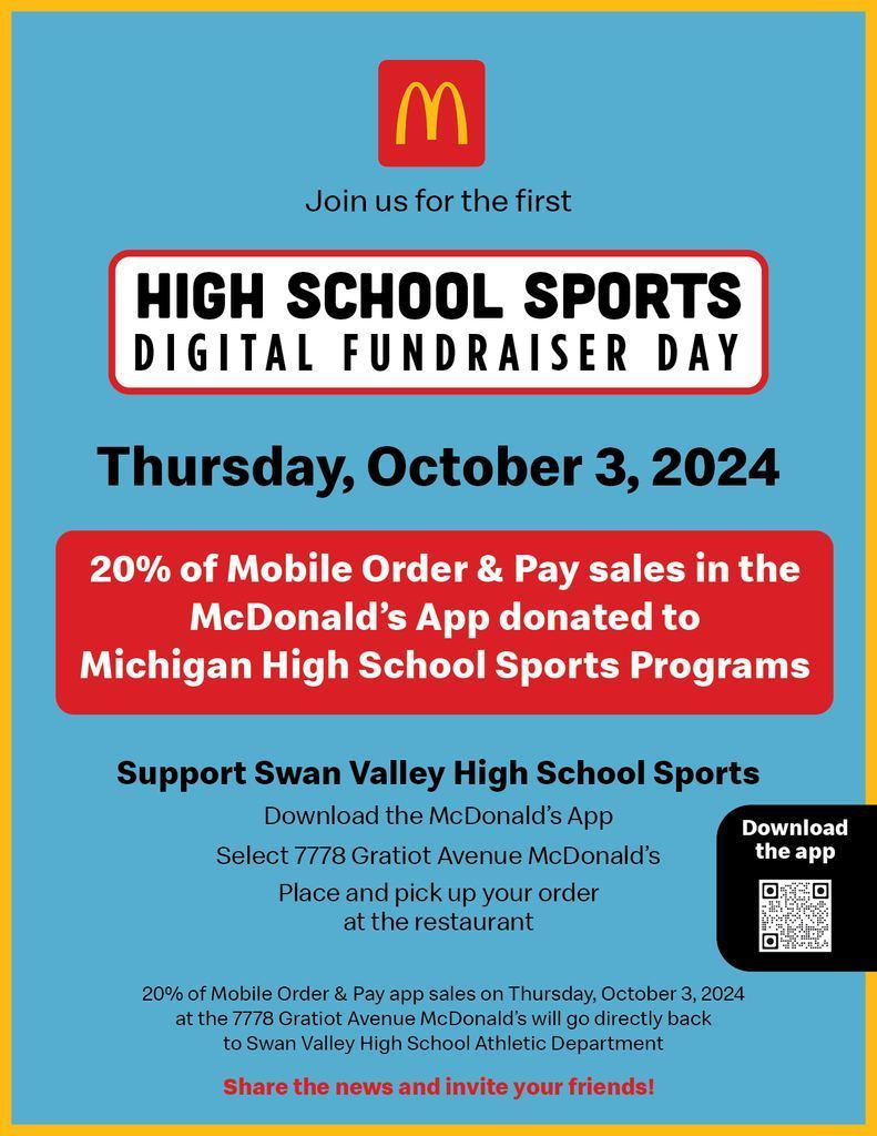 McDonald's Digital Fundraiser Flier