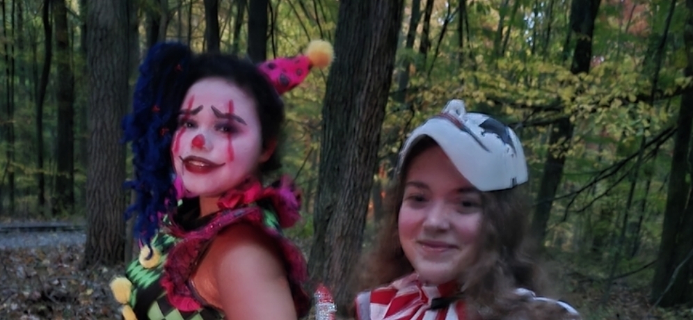 middle schoolers in costume