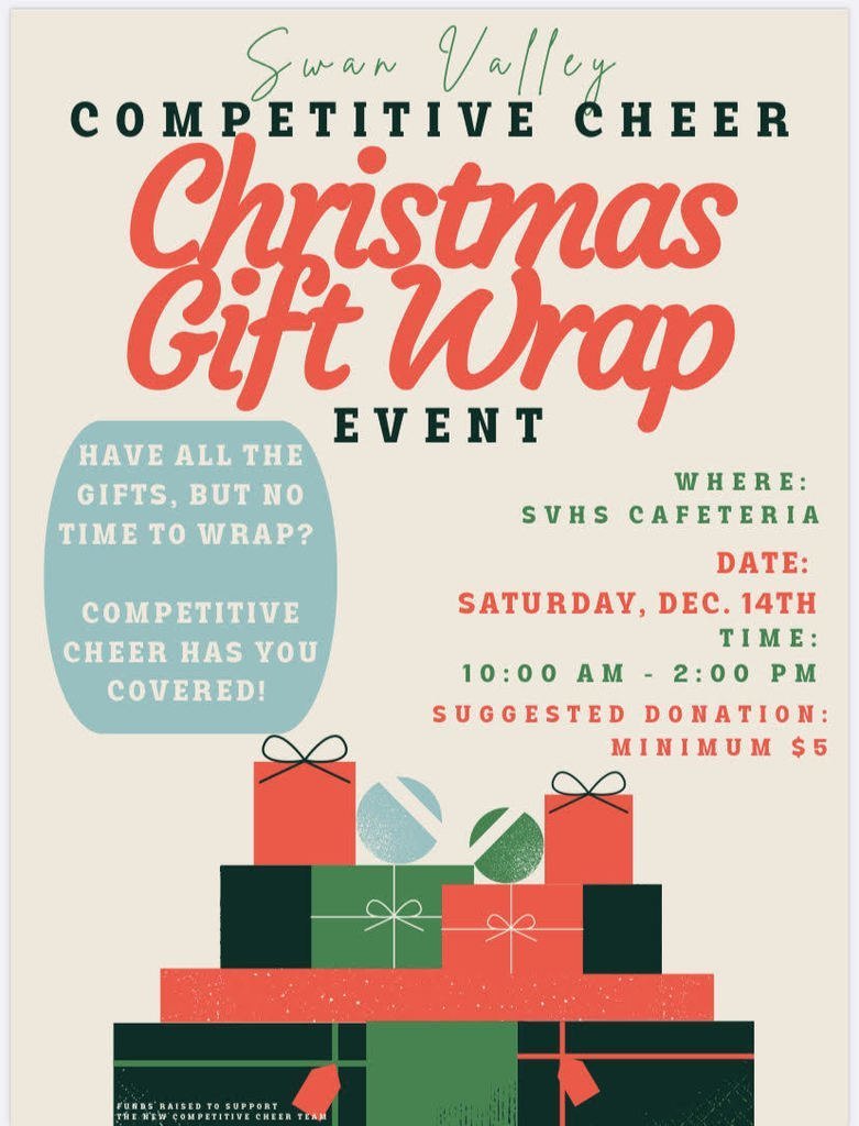 Cheer Gift Wrapping Fundraiser