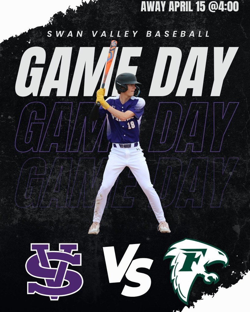 Swan Valley Varsity Baseball Game Day Flyer