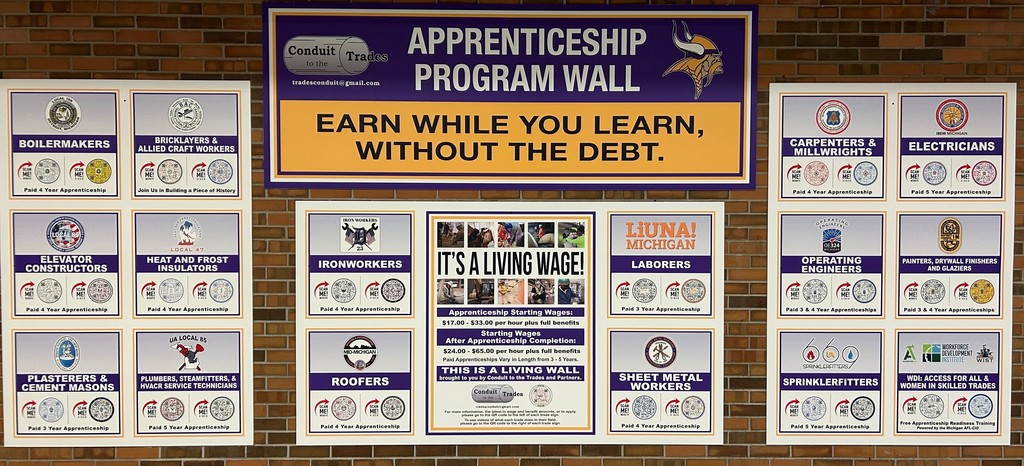 Apprentice Wall at SVHS