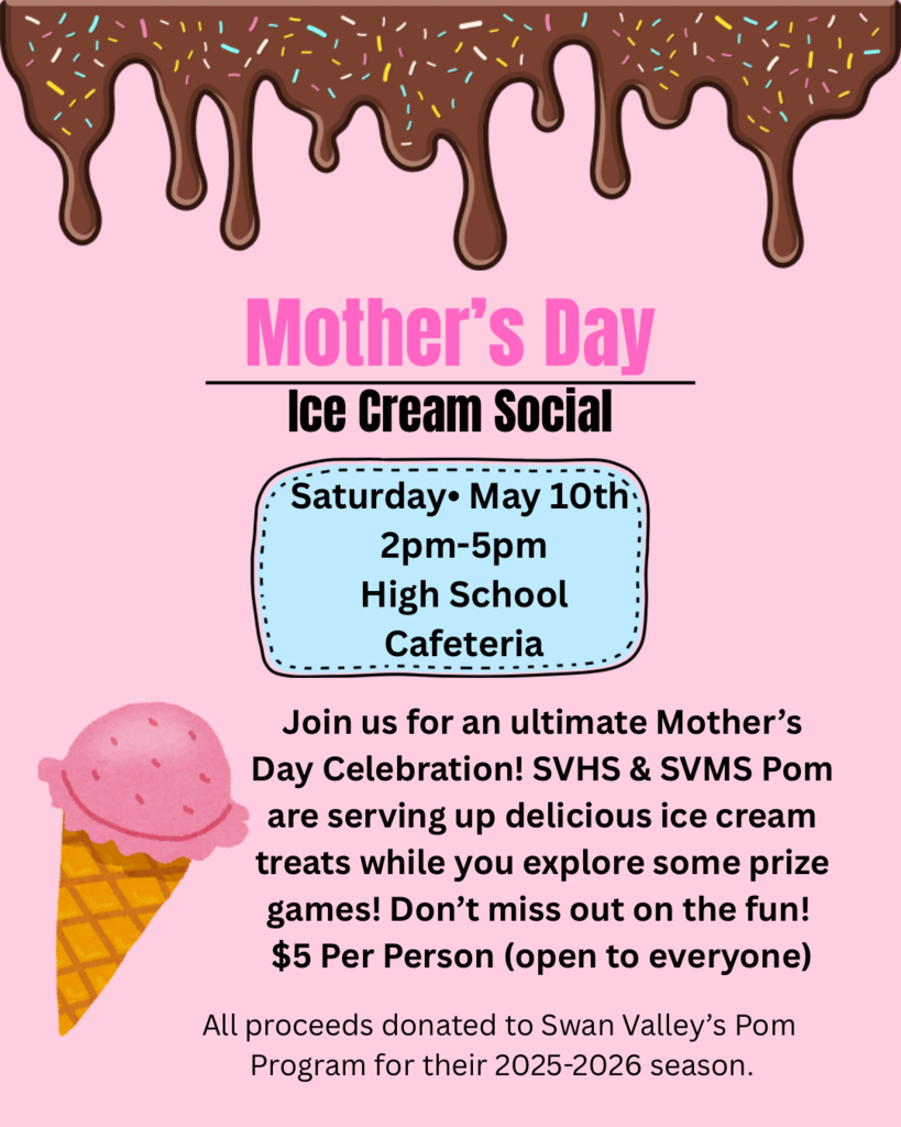 Mother's Day Ice Cream Social Flyer