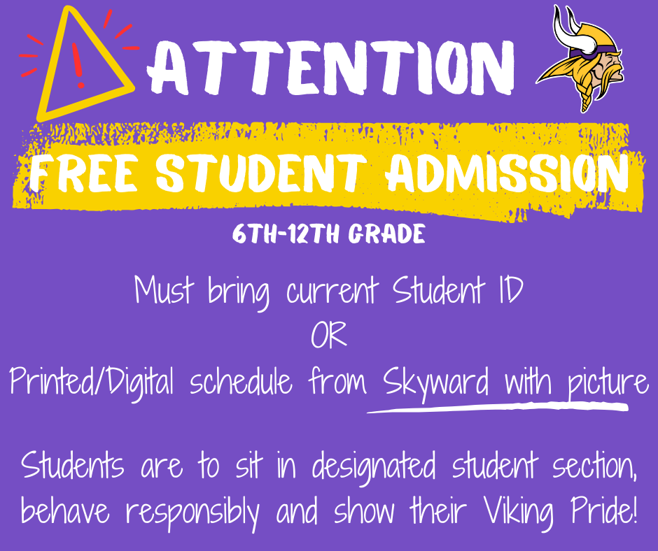 Free Student Admission Flyer