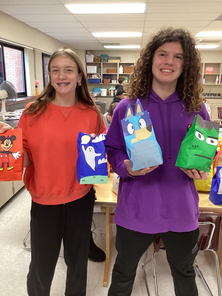 art class treat bags