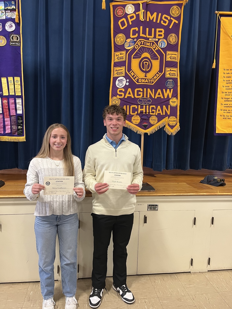 Optimist Club Award Recipients