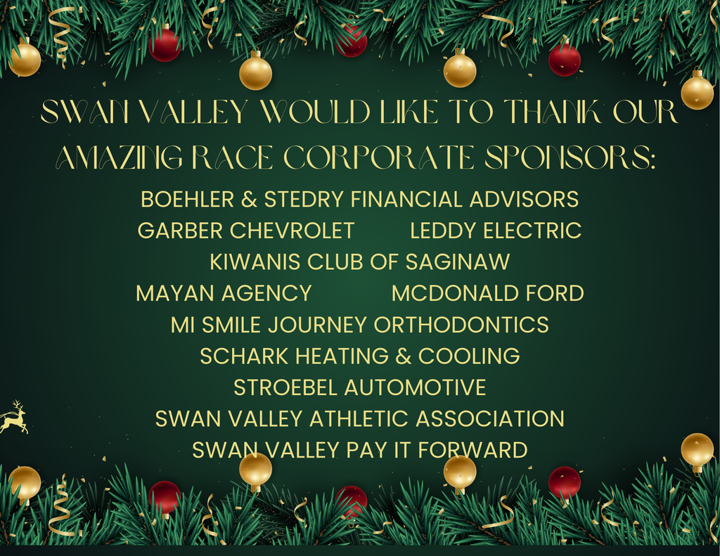 Thank you Sponsors for Amazing Race