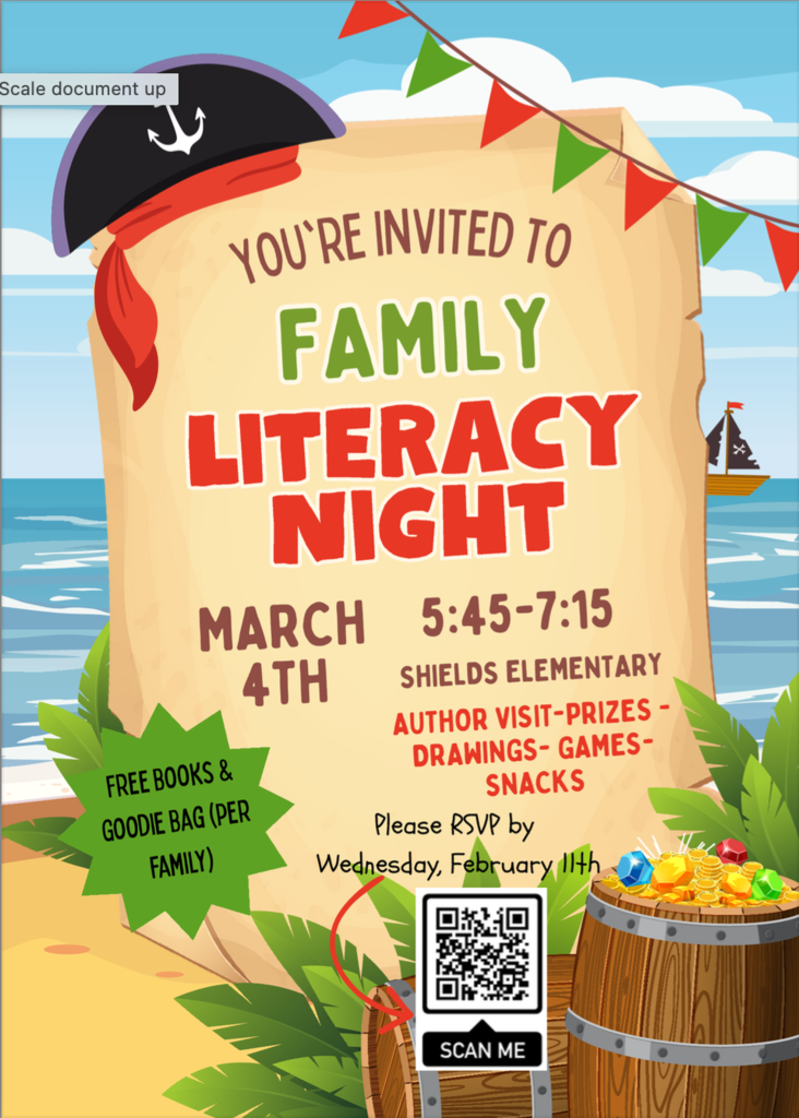 Literacy Night March 4th 5:45-7:15