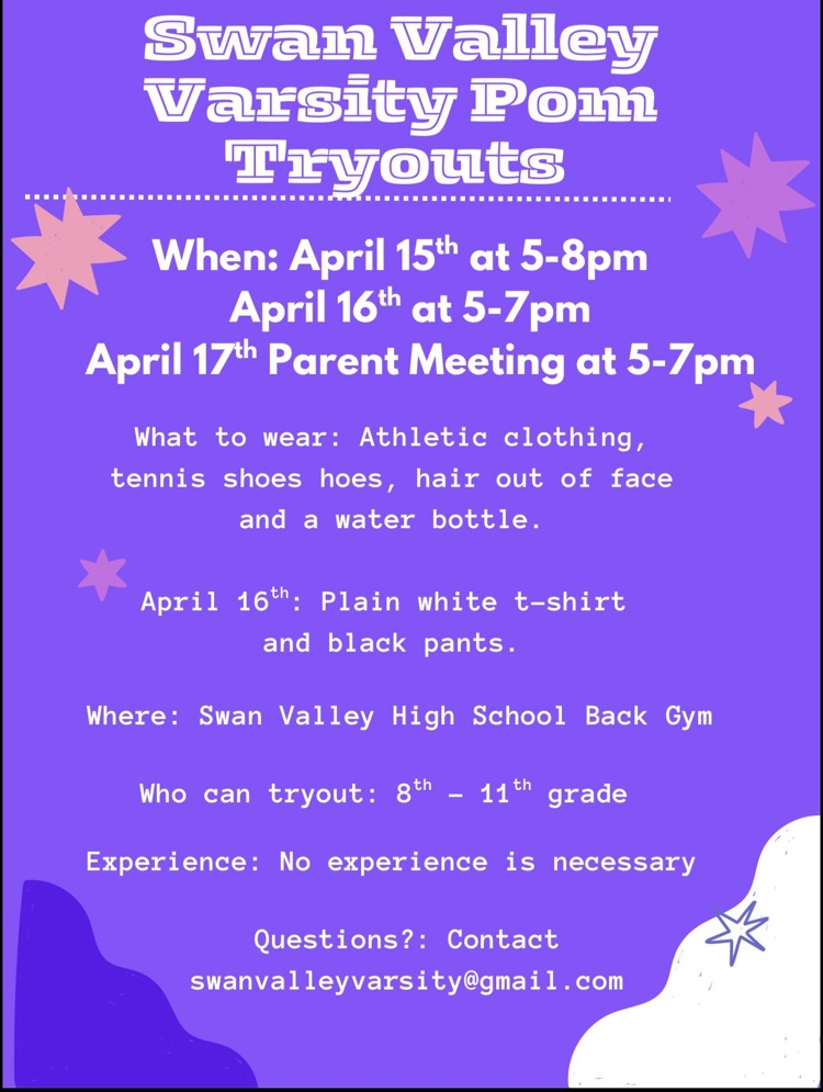 Swan Valley Varsity Pompon Tryouts 