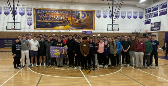 Katie Schwab and student-athletes