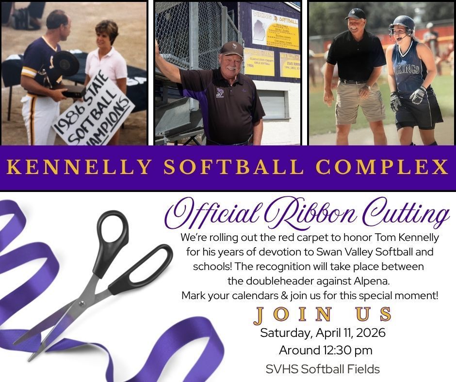 Kennelly Softball Complex Ribbon Cutting Flyer