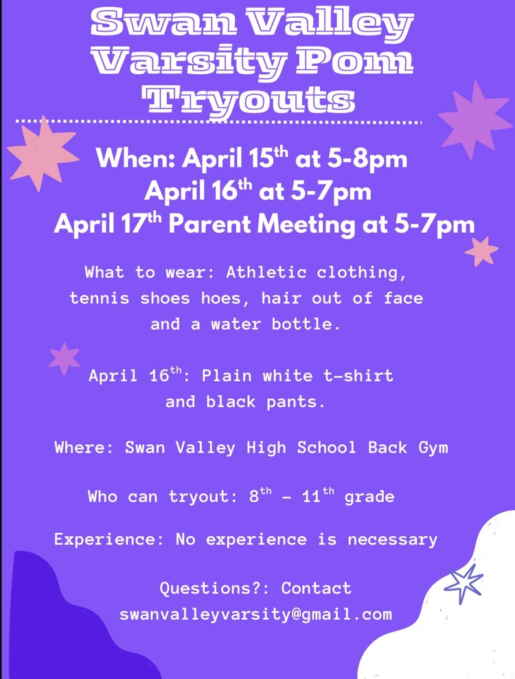 Pom tryout 2026-2027