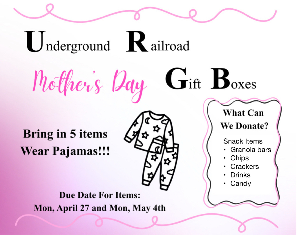 Mother's Day Treat Drive-PJ Day