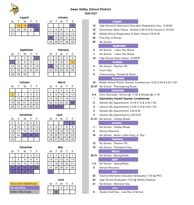 Detailed District Calendar 26-27