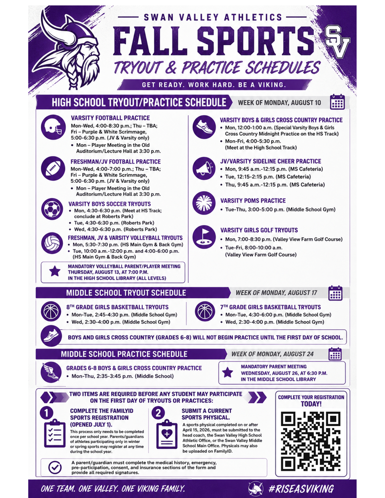 Fall Sports Flyer
