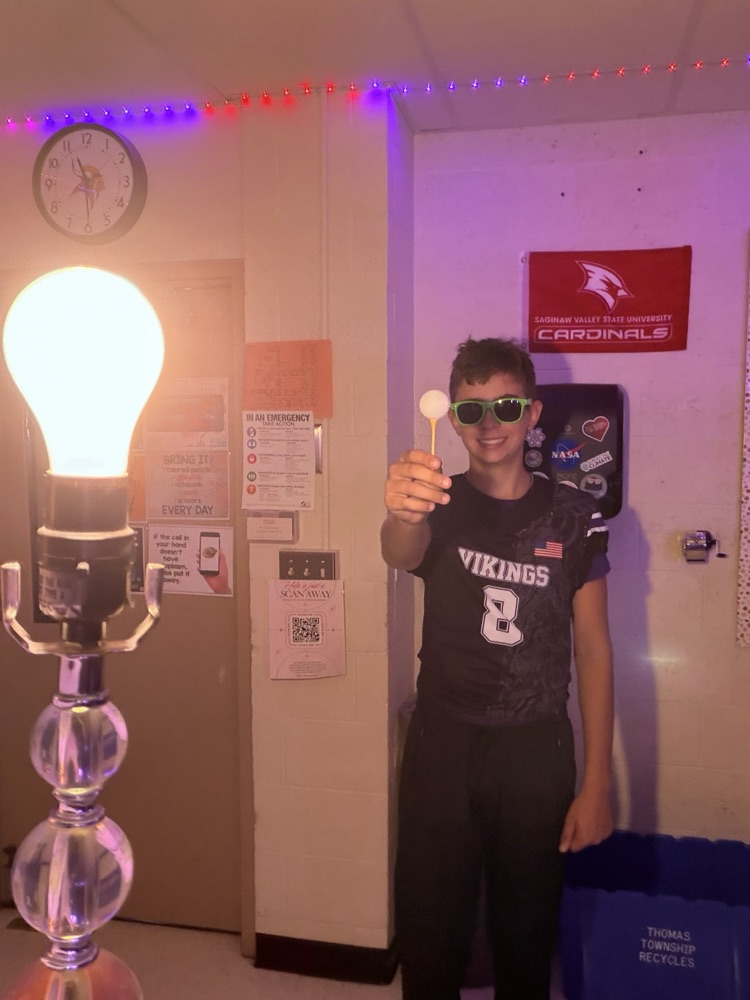 8th students having fun with the Moon Phases in Mrs. Blaesser's class.
