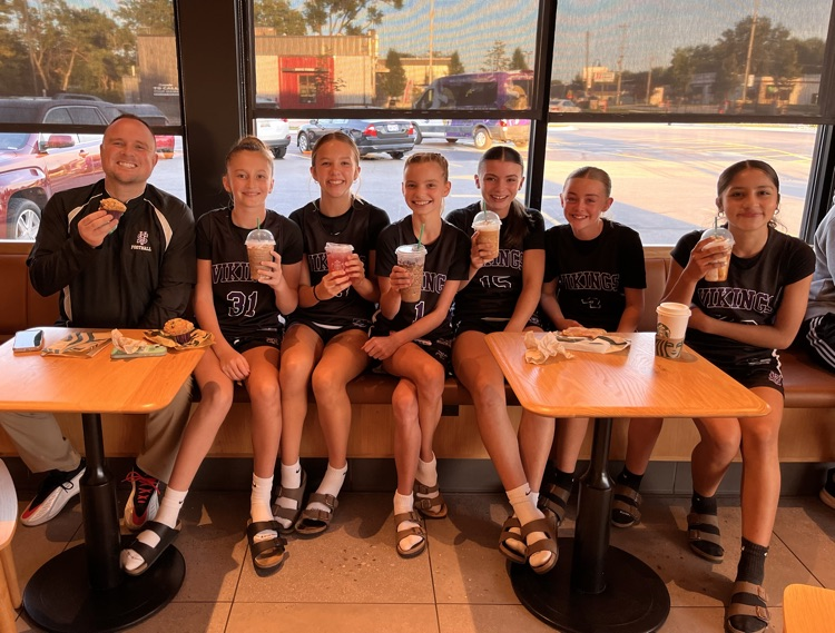 7th Grade basketball enjoying team bonding.