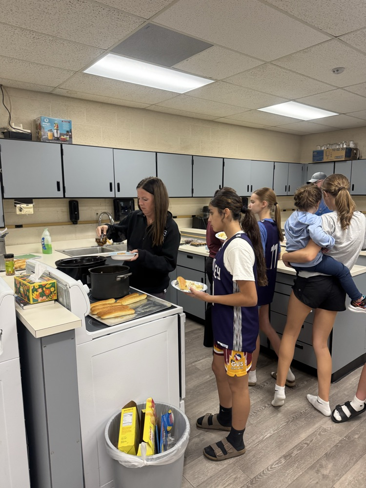 7th Grade basketball enjoying team bonding.