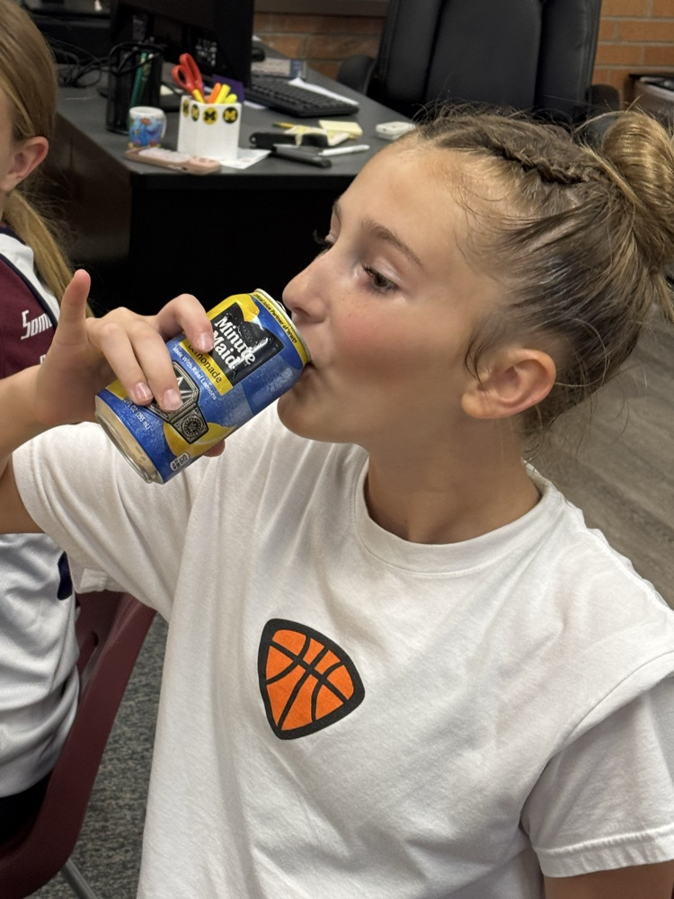 7th Grade basketball enjoying team bonding.