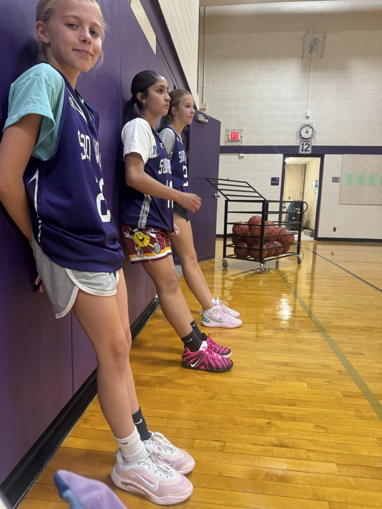 7th Grade basketball enjoying team bonding.