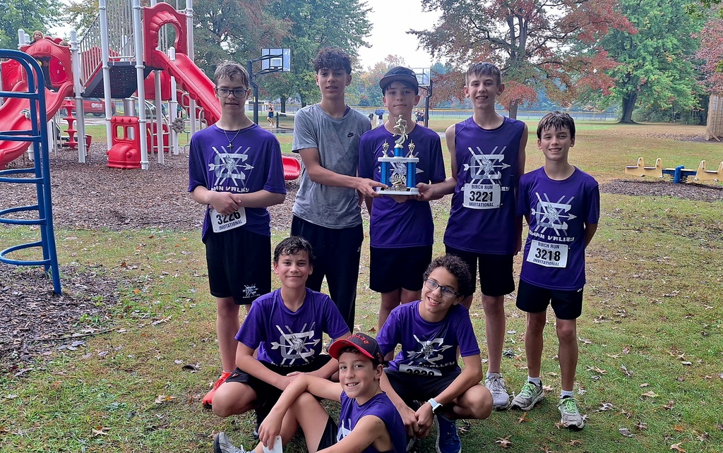 2nd Place Trophy for middle school cross country