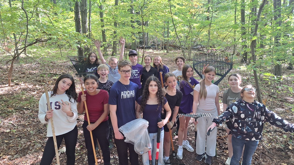 Middle school cross country Team on the Trails