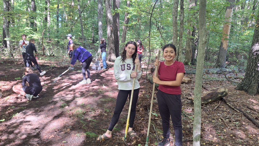 Middle school cross country team is Raking a new route