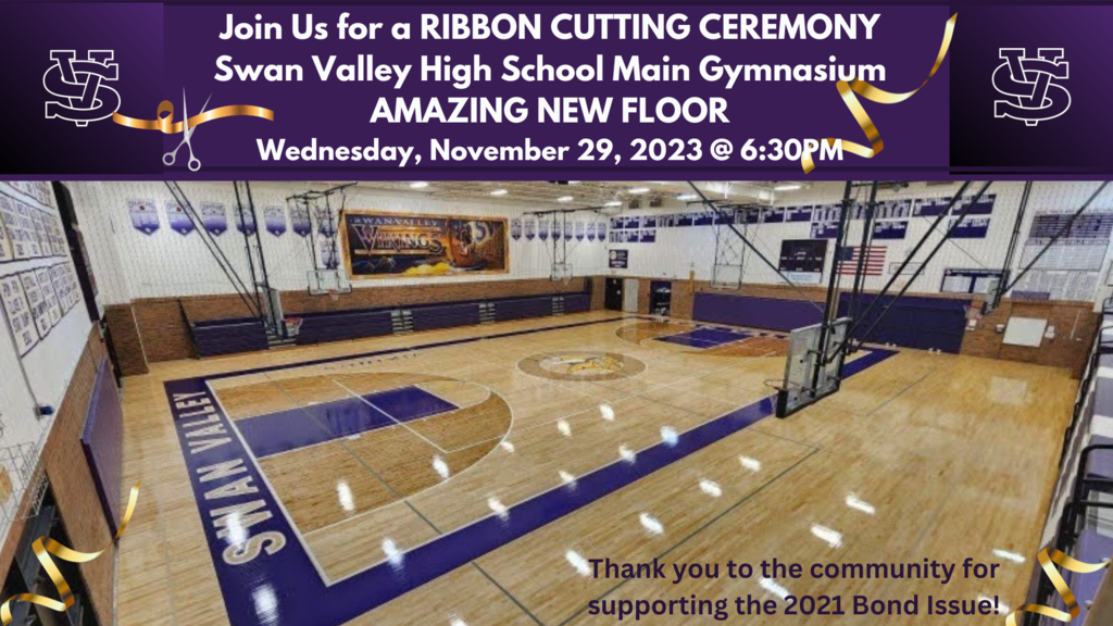 Ribbon Cutting Ceremony New Main Gym Floor