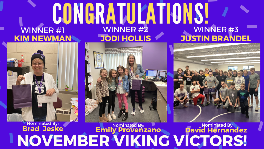November Viking Victor Winners