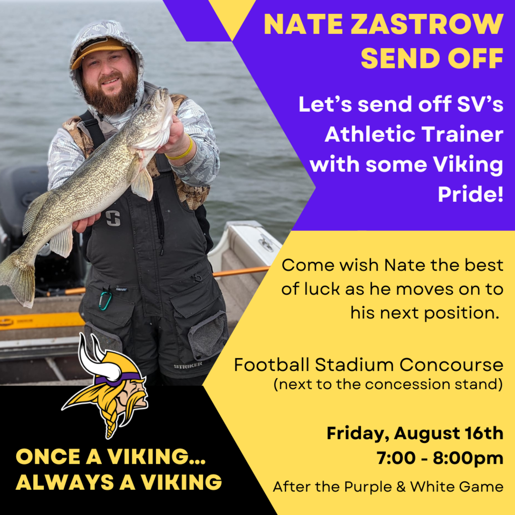 Nate Zastrow Send Off Flier
