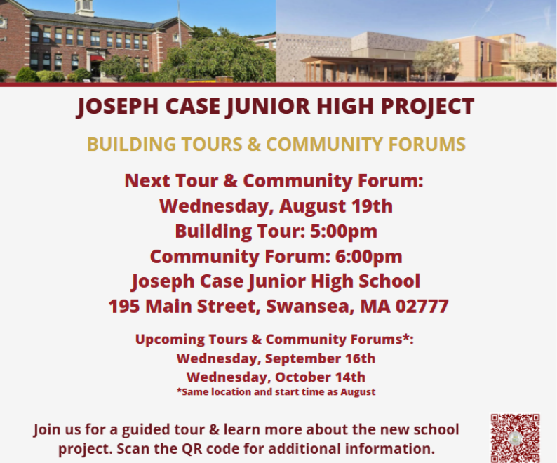 Building Tours and Community Forum on August 19th