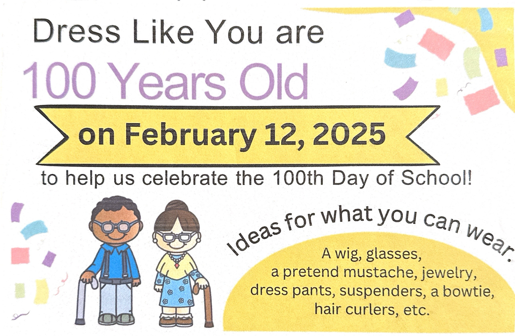 Flyer for 100 Days of School