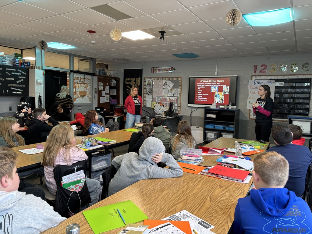 Middle school counselors visiting Elms