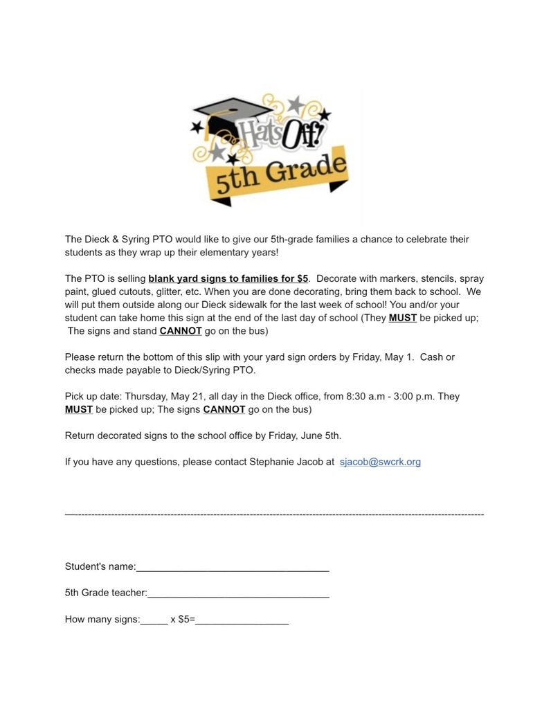 5th Grade Signs Information