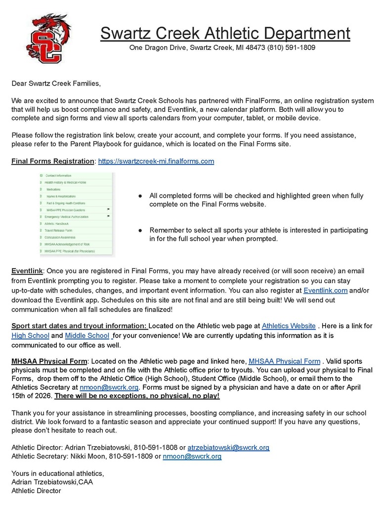 Finalforms letter