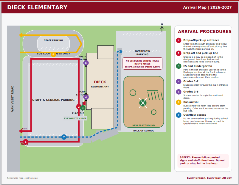 Dieck Arrival Procedures with map 