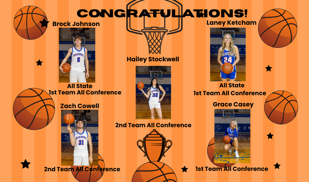 Congratulations to our Students for their All Conference and All State Awards in Basketball!