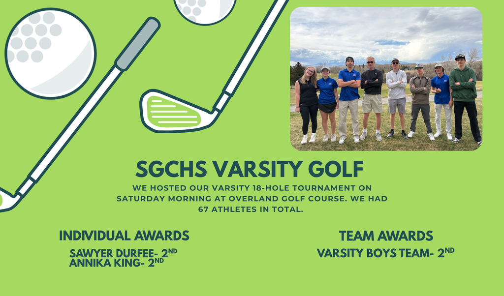 SGCHS Varsity Golf Team at their home meet