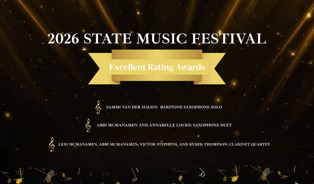 2026 State Music Festival, Excellent Rating Awards