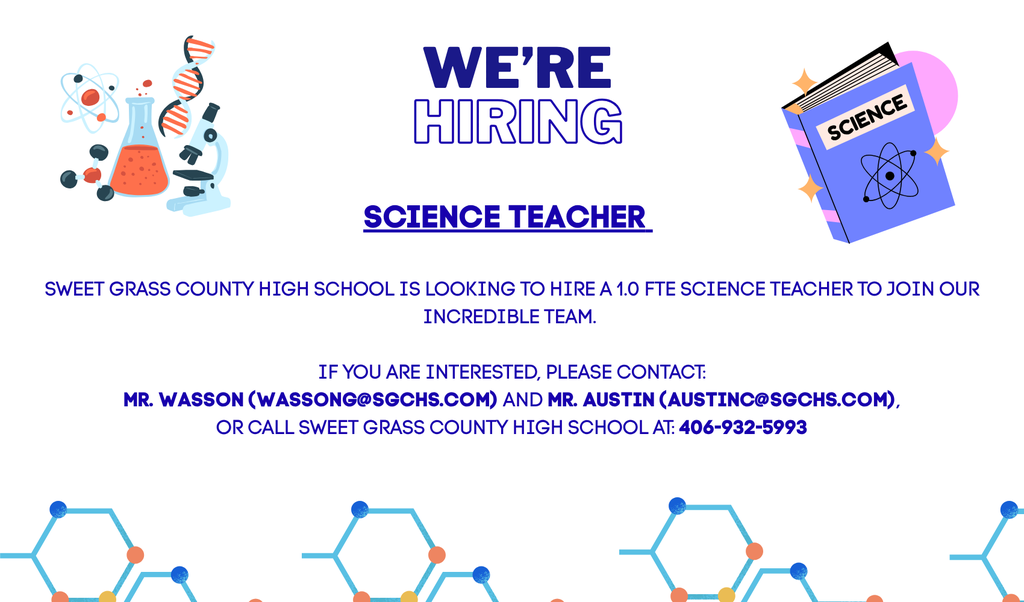 Looking to hire a science teacher for 2026-2027