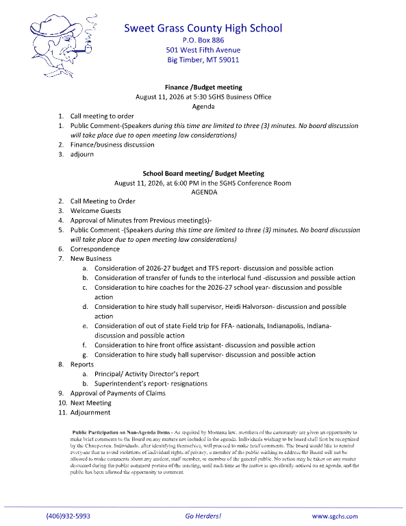 2026-08-11  Board Agenda 