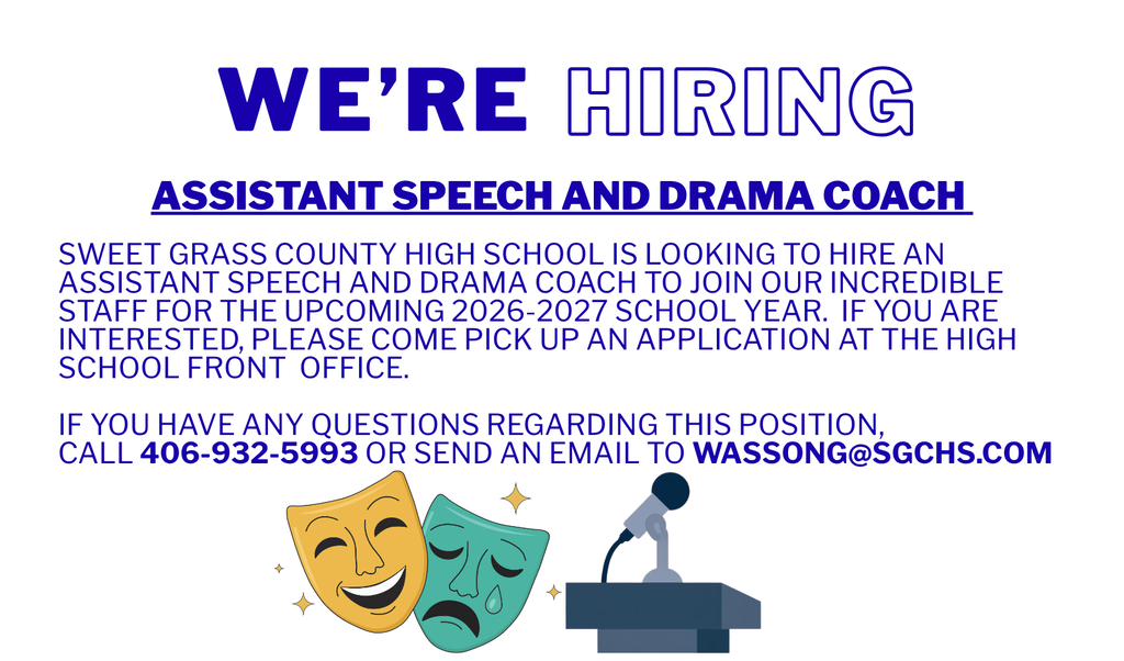 We're Hiring an Assistant Speech and Drama Coach