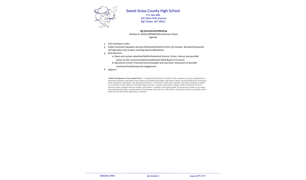 2026-09-08 School Board Agenda Meeting
