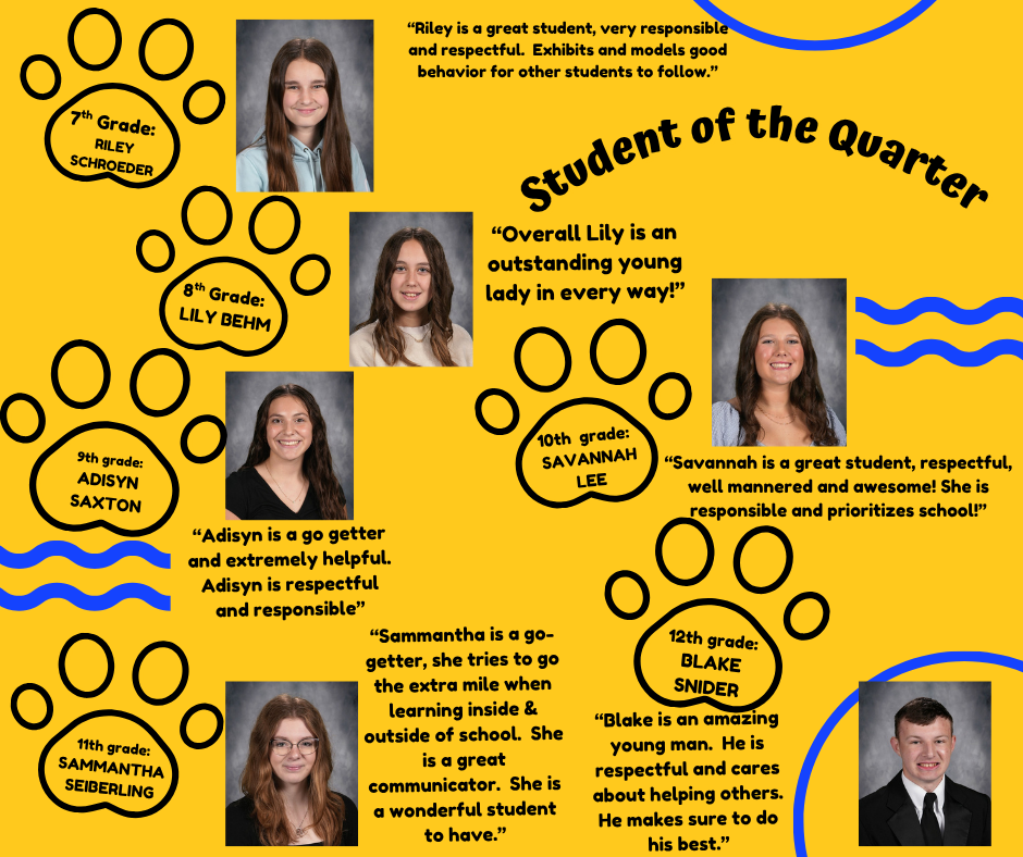 STUDENT OF THE QUARTER